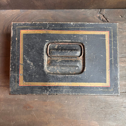 Vintage Metal Bank Box