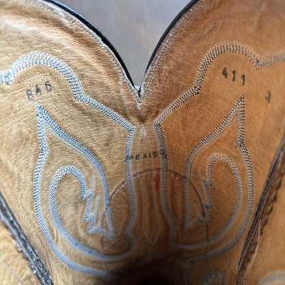 Custom Two-Tone Reptile Foot Boot