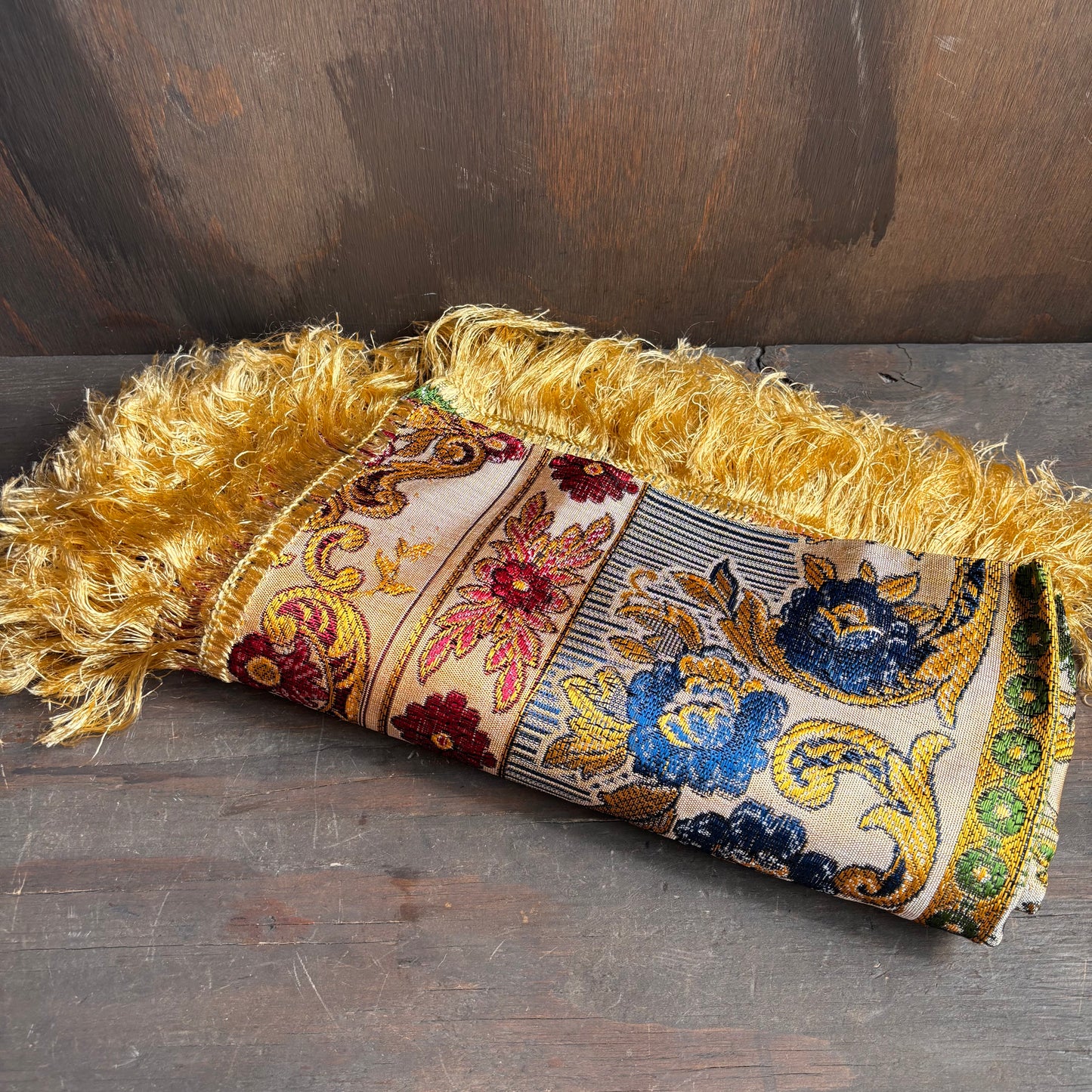 Gold Tapestry Style Bed Cover