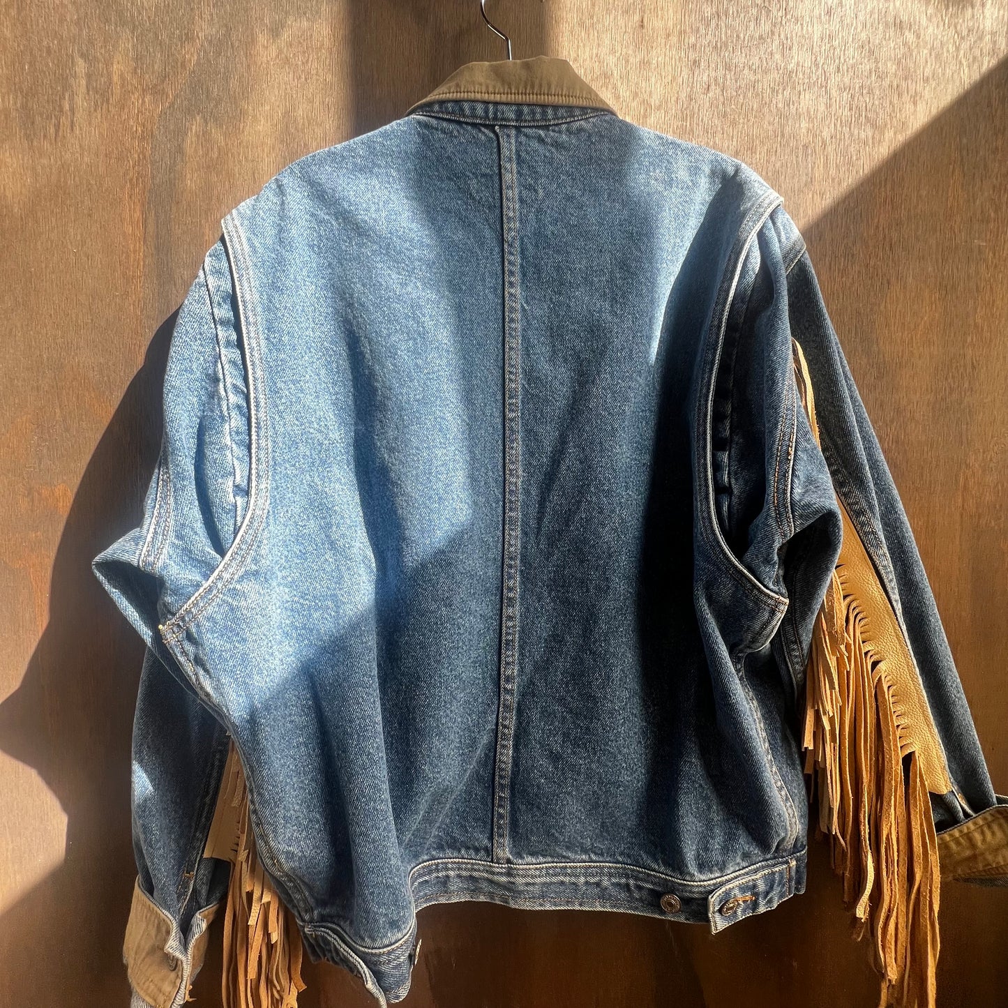 Out of The Blue Fringed Vintage Jacket