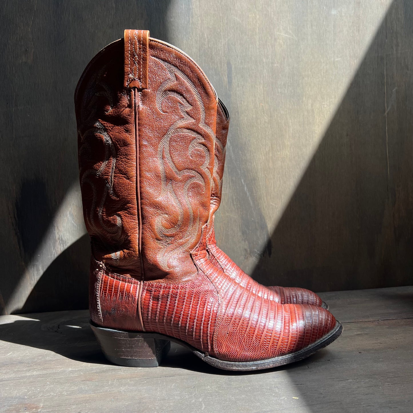 Tony Lama Two-Tone Lizard Boots