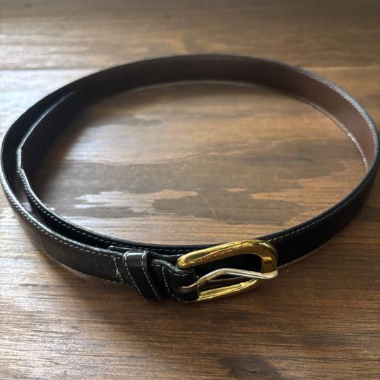 Basic Black Leather Belt