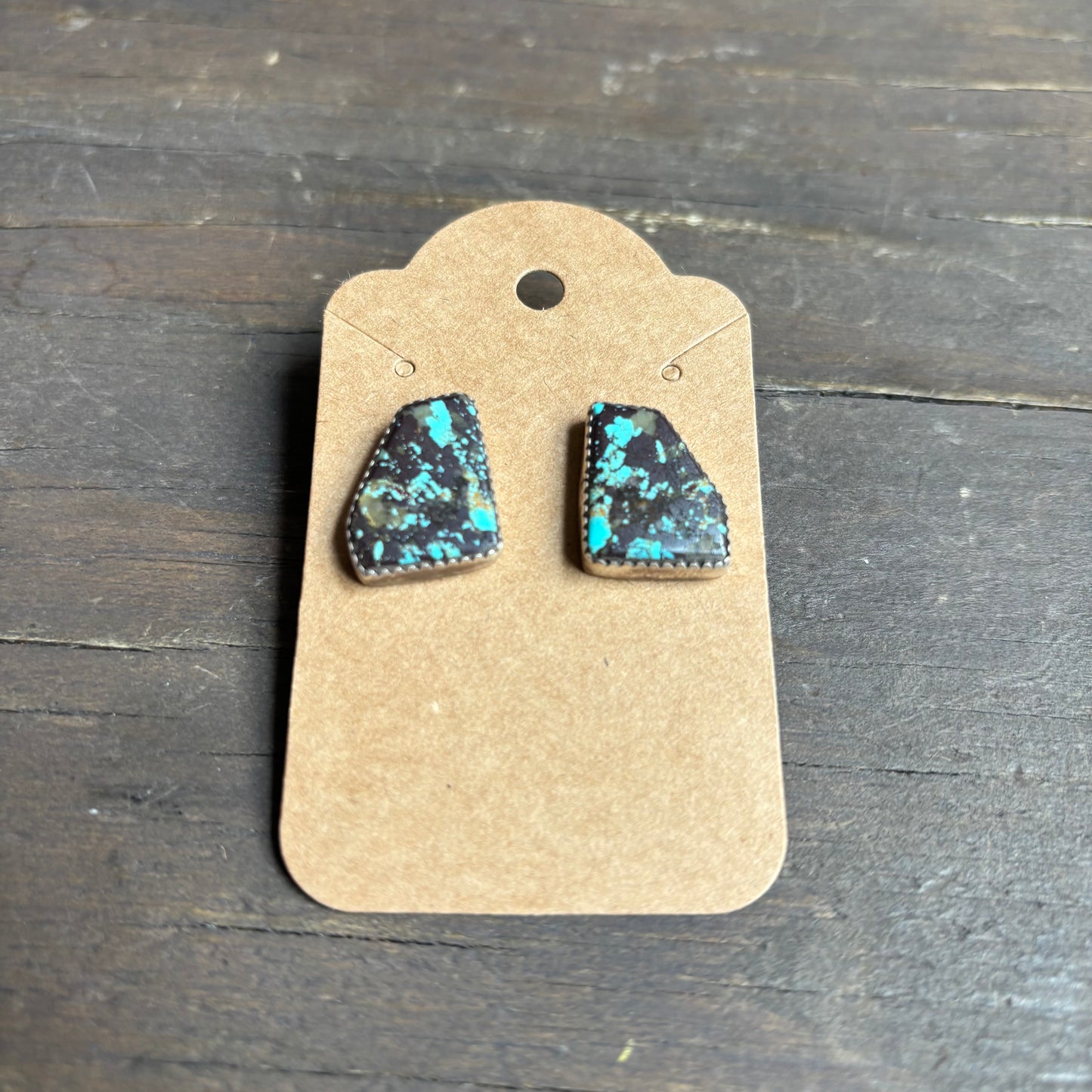 Turquoise Silver Stud Earrings