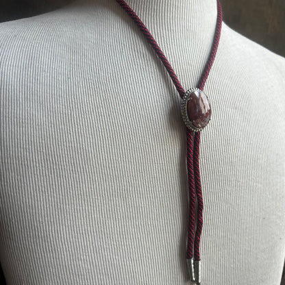 Red Jasper Bolo Tie