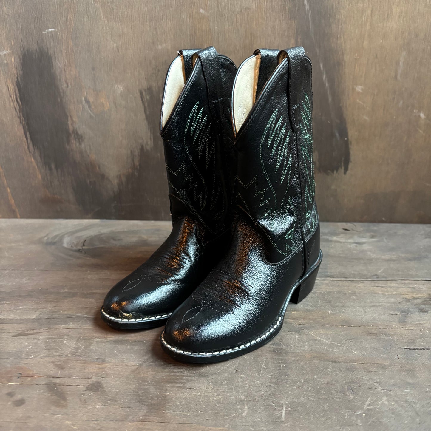 Old West Black Kids Boots