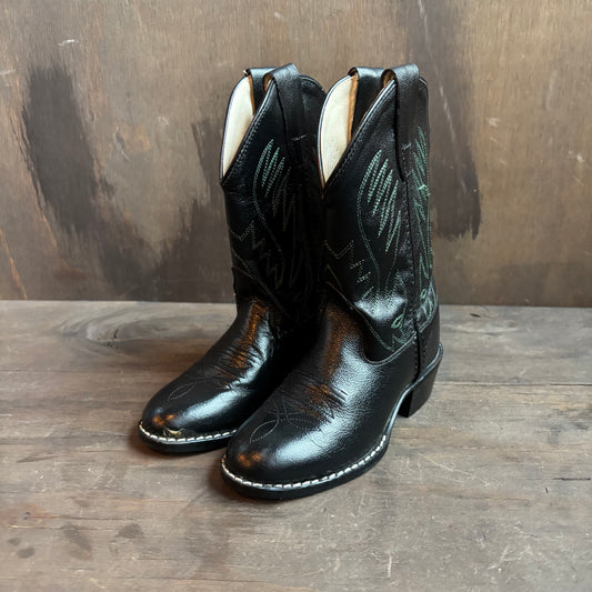 Old West Black Kids Boots