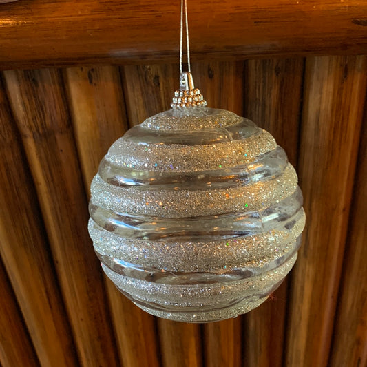 Plastic silver ornament
