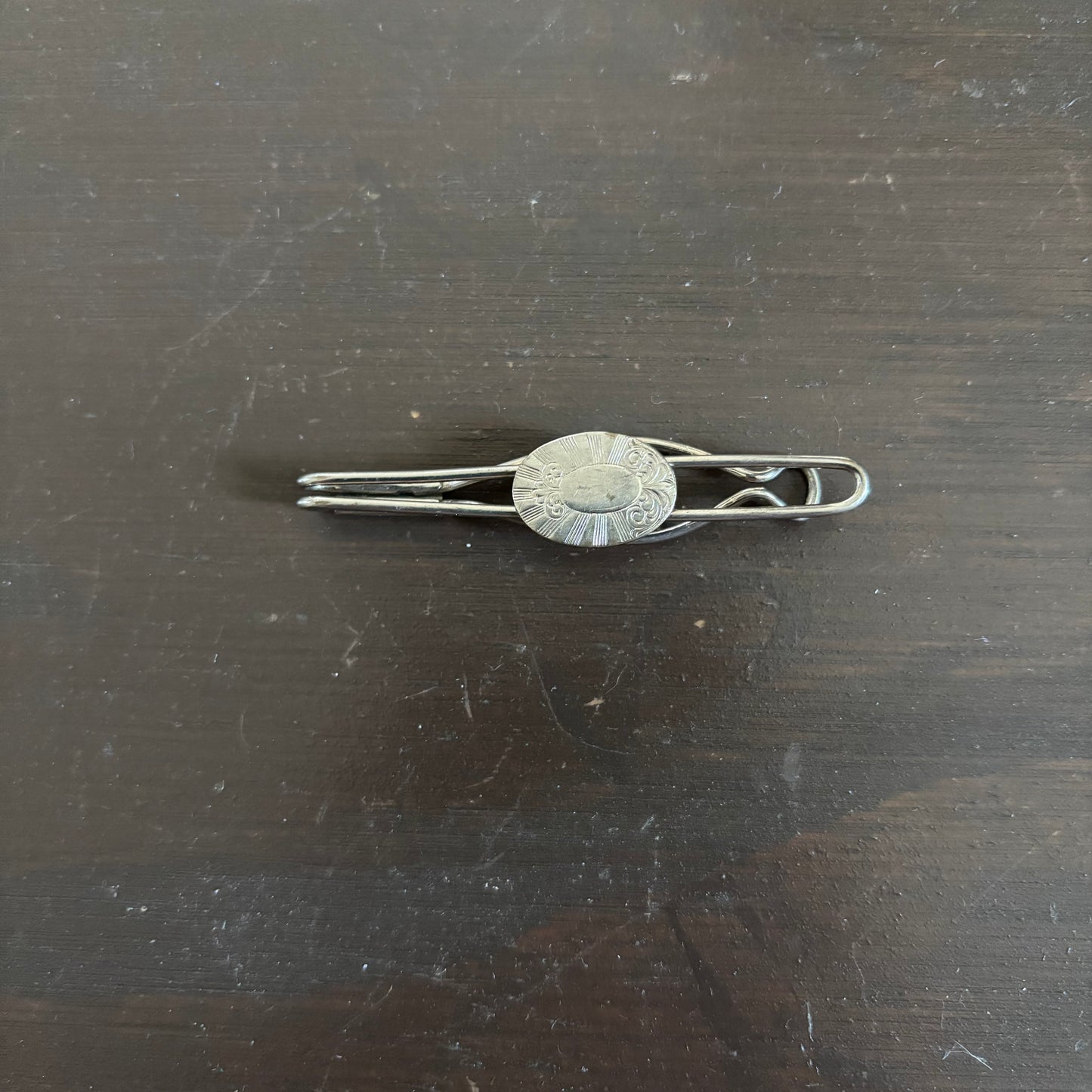 Oval Shaped Tie Clip
