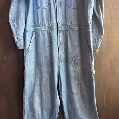 Berne Paint Washed Denim Coveralls