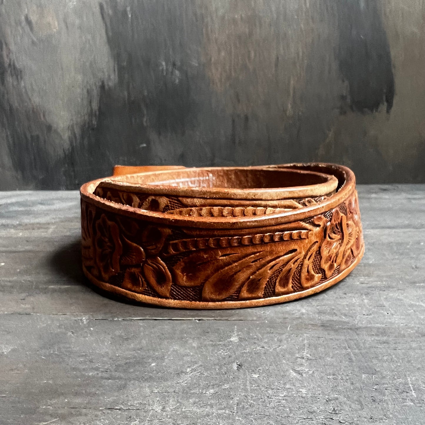 Penney’s Ranchcraft Tooled Leather Kids Belt