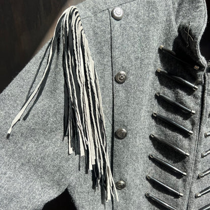 Double D Ranchwear Grey Wool Coat