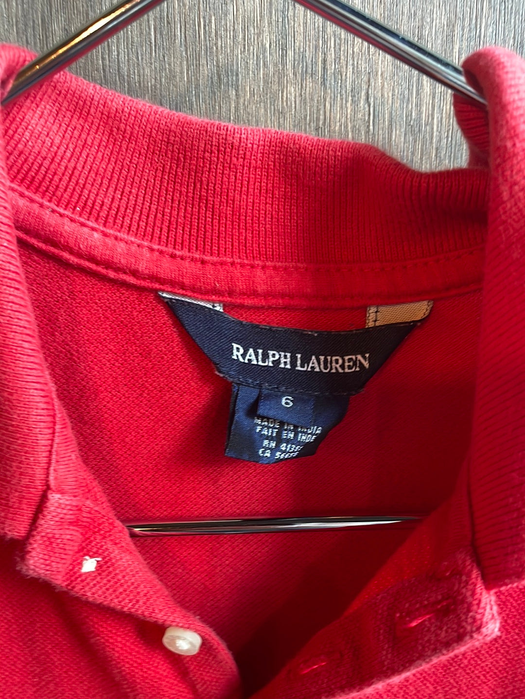 Kids Ralph Lauren Red Ruffle Dress