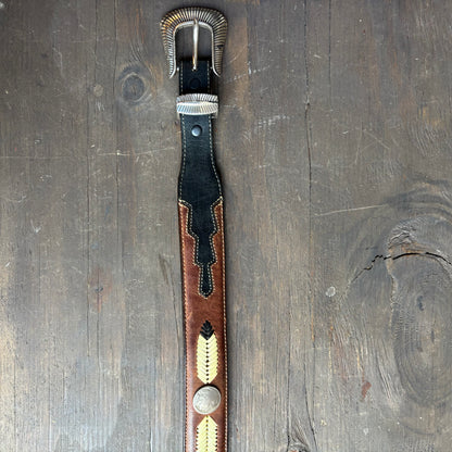 Two-Tone Buffalo Nickel Belt