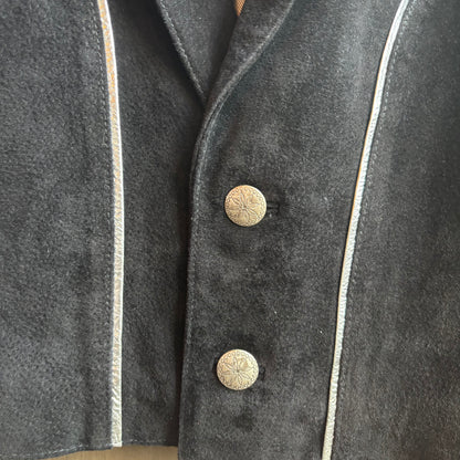 Scully Black Cropped Suede Jacket