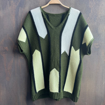 Knit Green Sweater Vest