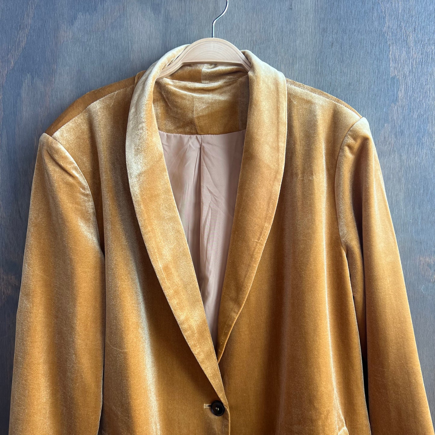 Mustard Yellow Velvet Jacket