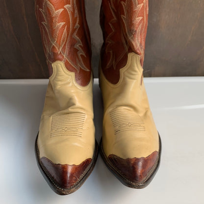 Tony Lama Two-Tone Western Boots