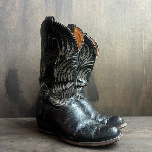 Nocona Black Leather Boots