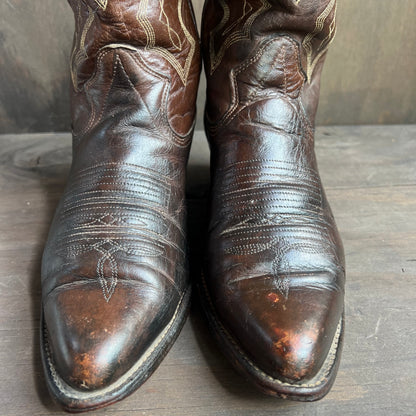 Texas Imperial Dark Brown Cowboy Boots