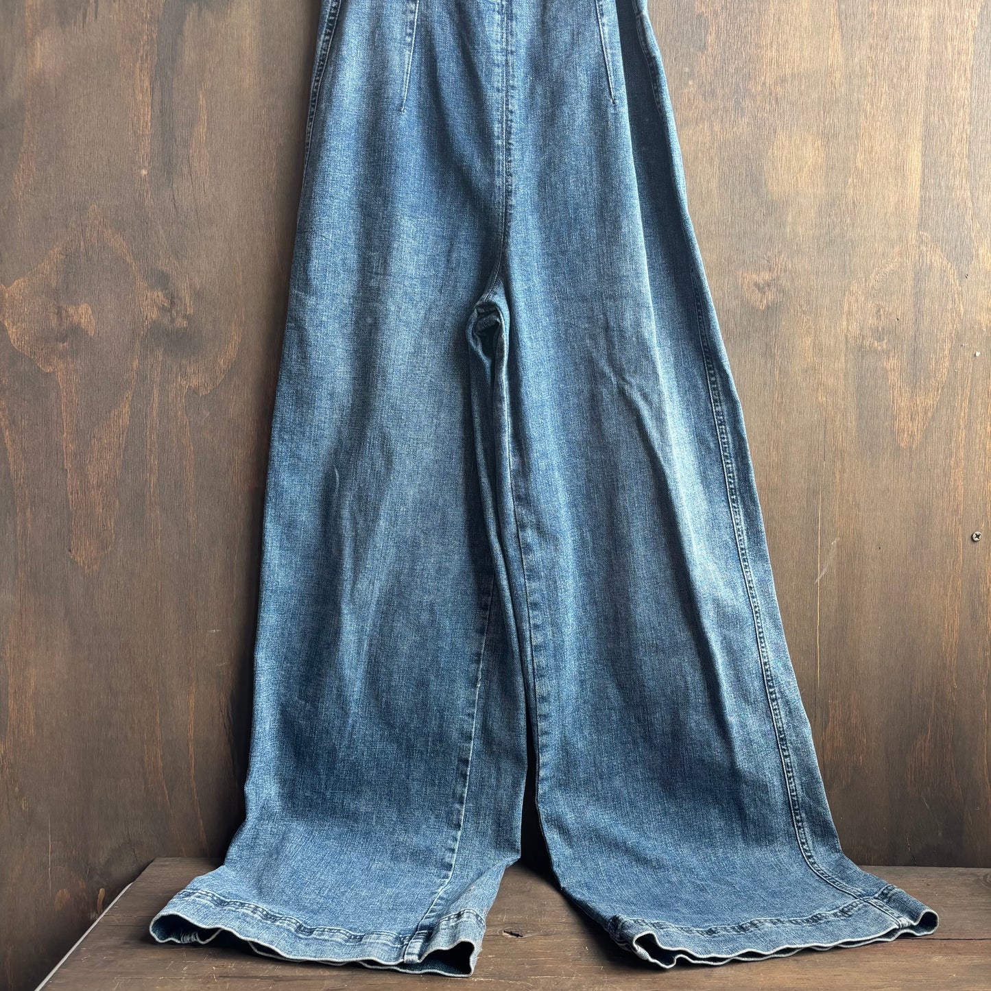 Strapless Denim Jumpsuit
