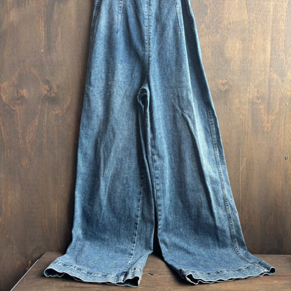 Strapless Denim Jumpsuit