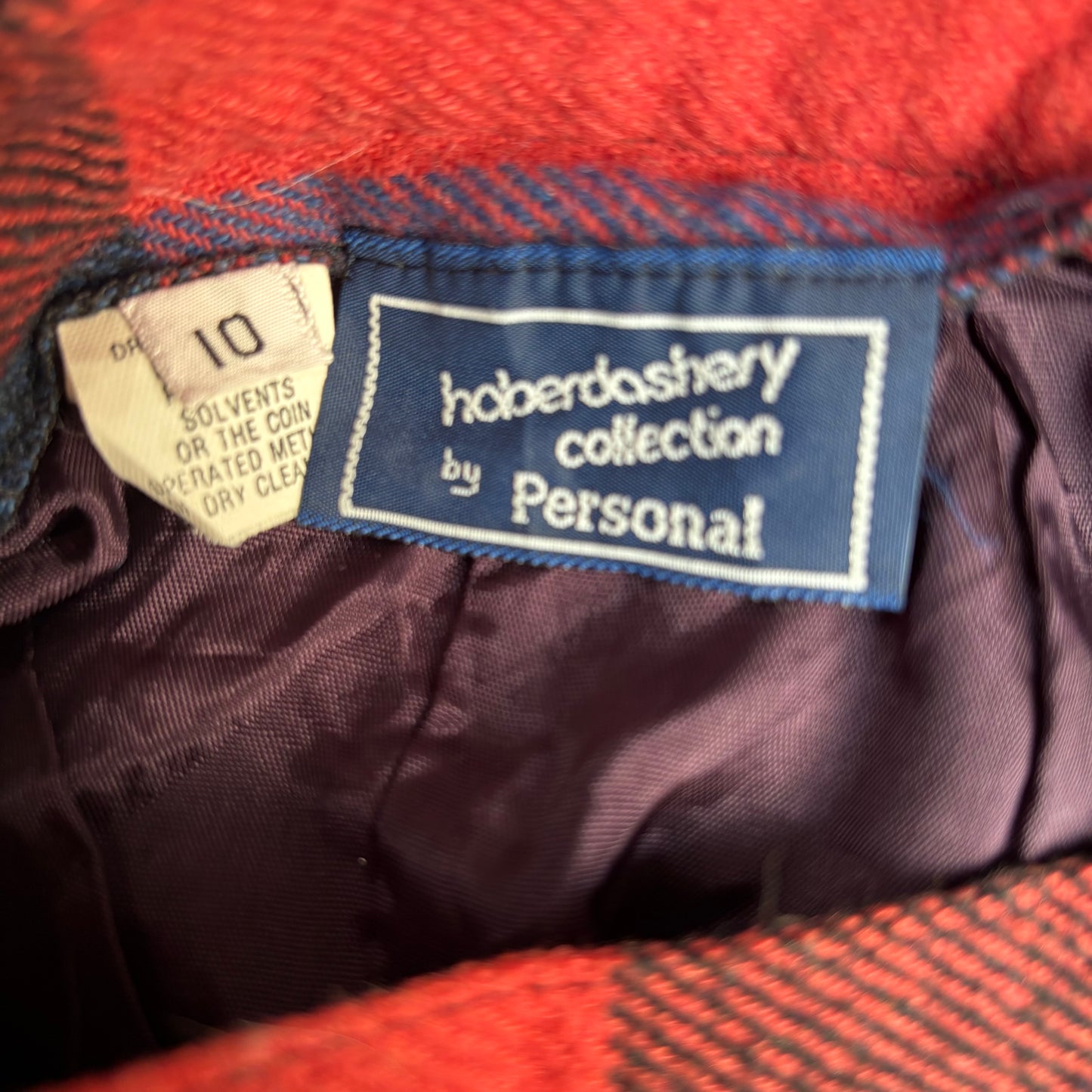 Colorful Plaid Wool Wrap Skirt