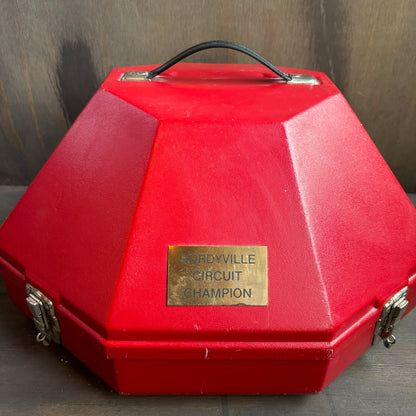 Red Adjustable Travel Hat Box