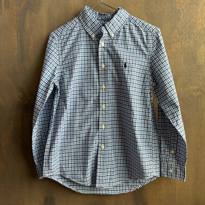 Ralph Lauren Kids Blue Check Button Up