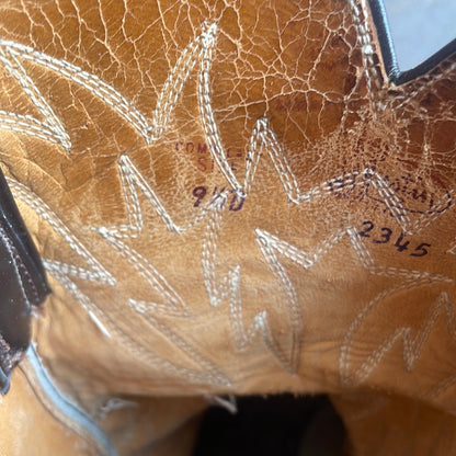 Justin Decorative Brown Western Boots