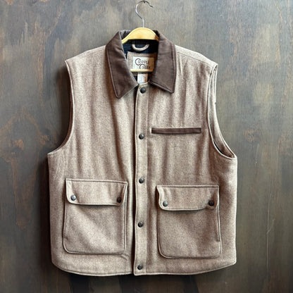 Cripple Creek Beige Wool Vest