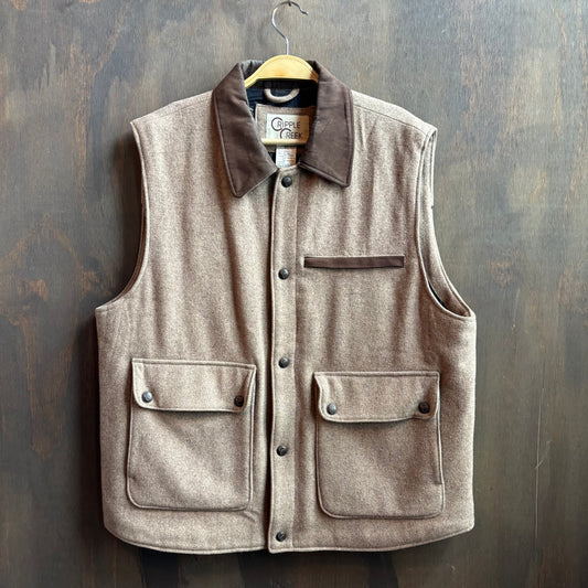 Cripple Creek Beige Wool Vest