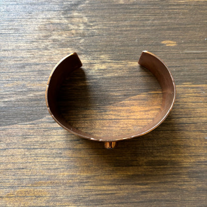 Tooled Copper Cuff Bracelet