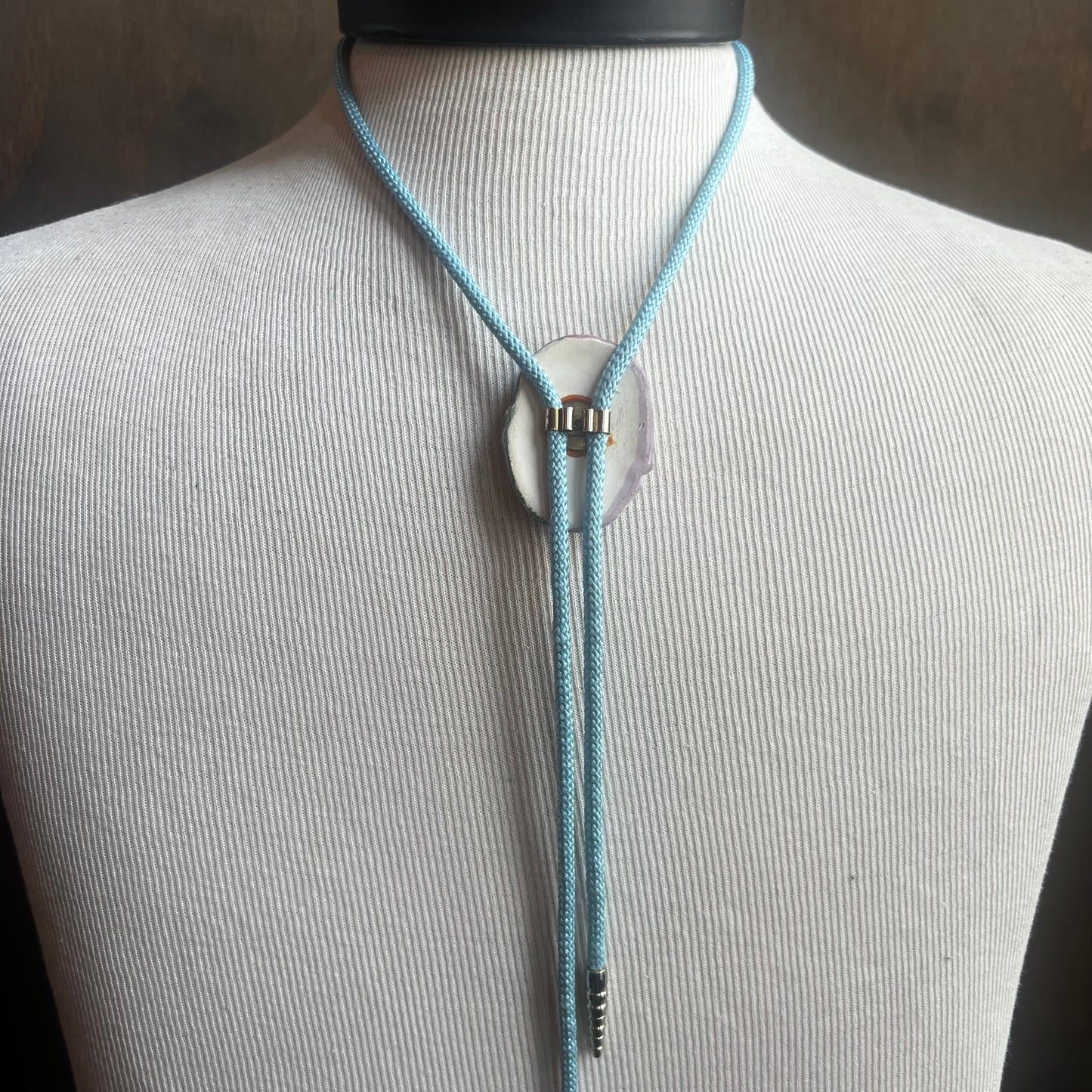 Painted Ceramic Bolo Tie