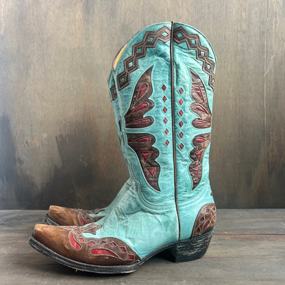 Old Gringo Turquoise Butterfly Boots