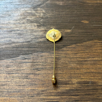 Gold Dipped Aspen Leaf Tie Pin