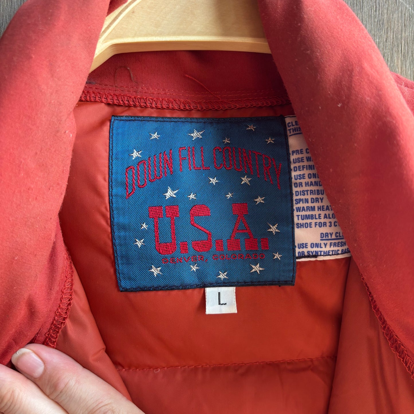 Vintage Red Puffer Vest