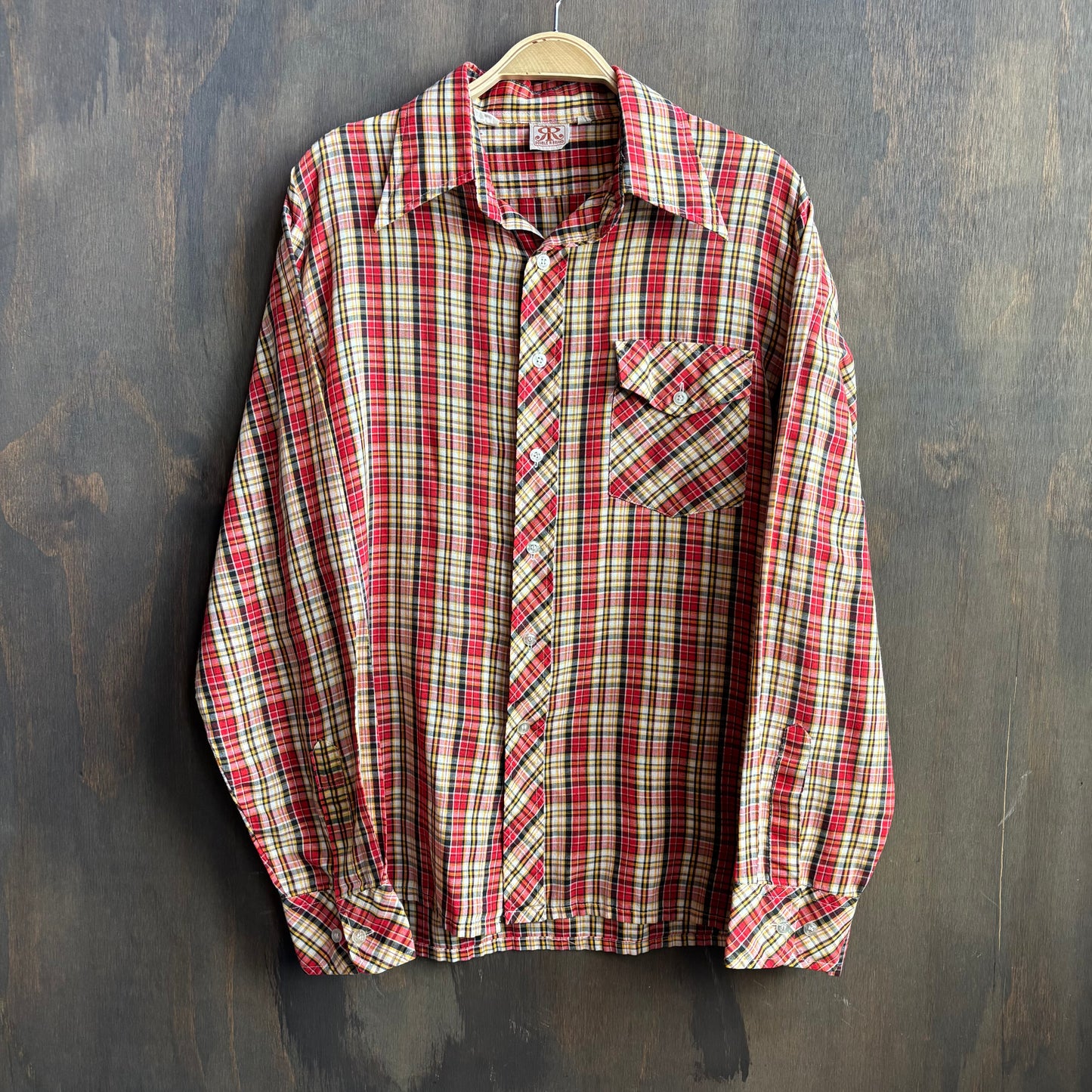 Vintage Double R Plaid Button Up