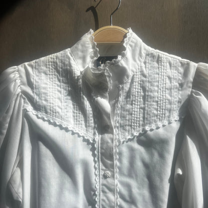 Circle T Western White Blouse