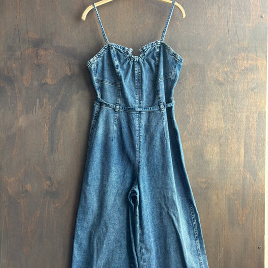 Strapless Denim Jumpsuit