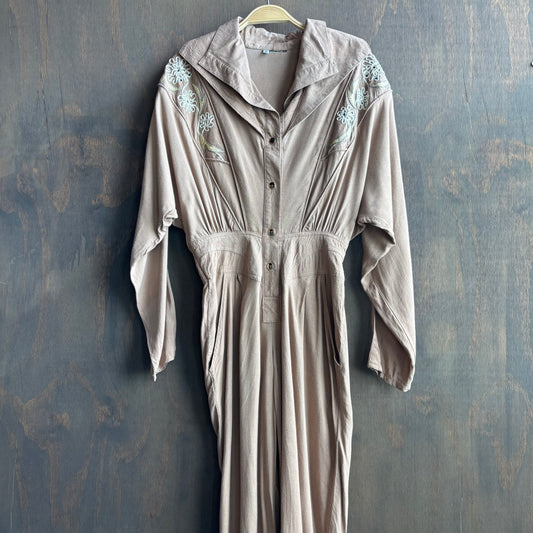 Vintage Beige Jumpsuit
