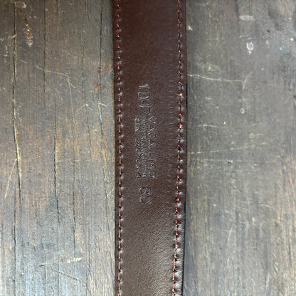 Leather Belt with Braiding Detail