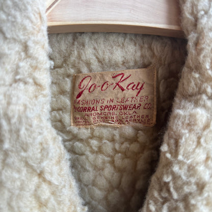 Vintage Sherpa Lined Suede Work Jacket