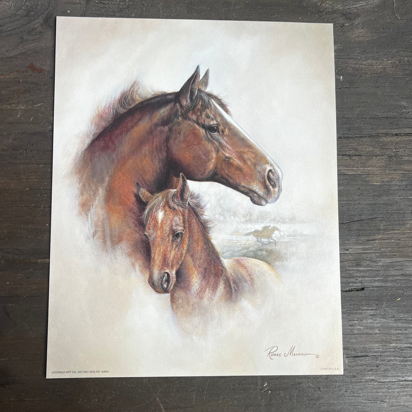 Ruane Manning Horse and Foal Art Print
