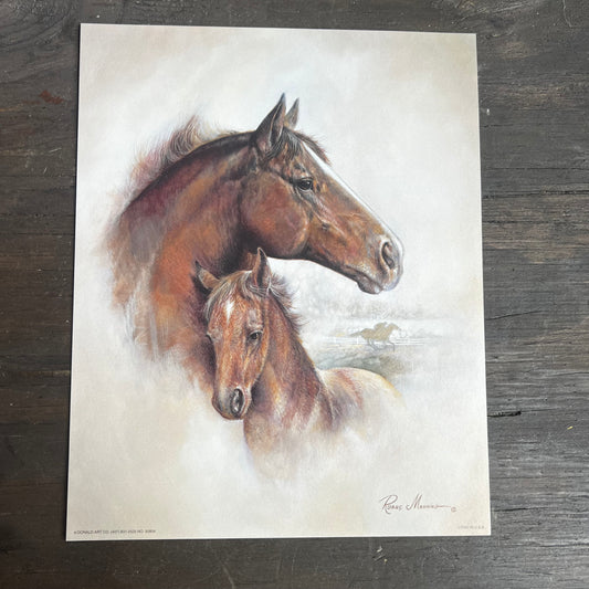 Ruane Manning Horse and Foal Art Print