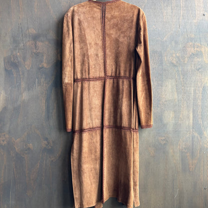 Brown Leather Duster