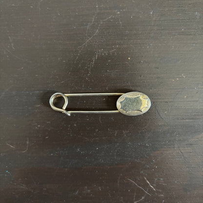 Gold Tone Oval Pin