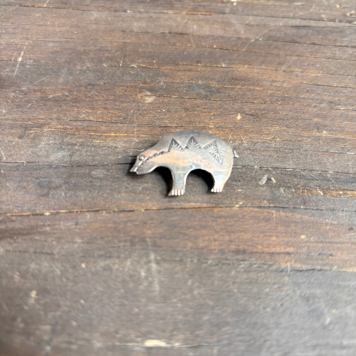 Vintage Sterling Silver Bear Pin