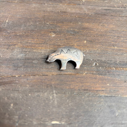 Vintage Sterling Silver Bear Pin