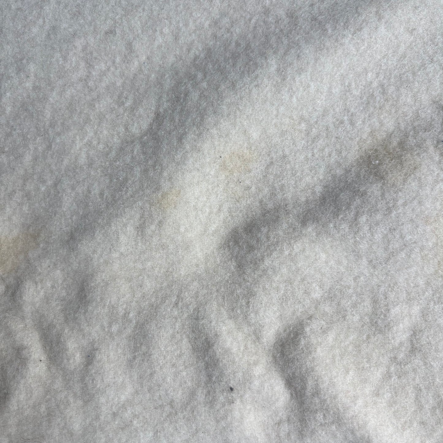 Wool Cream and Blue Blanket