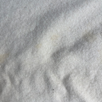Wool Cream and Blue Blanket